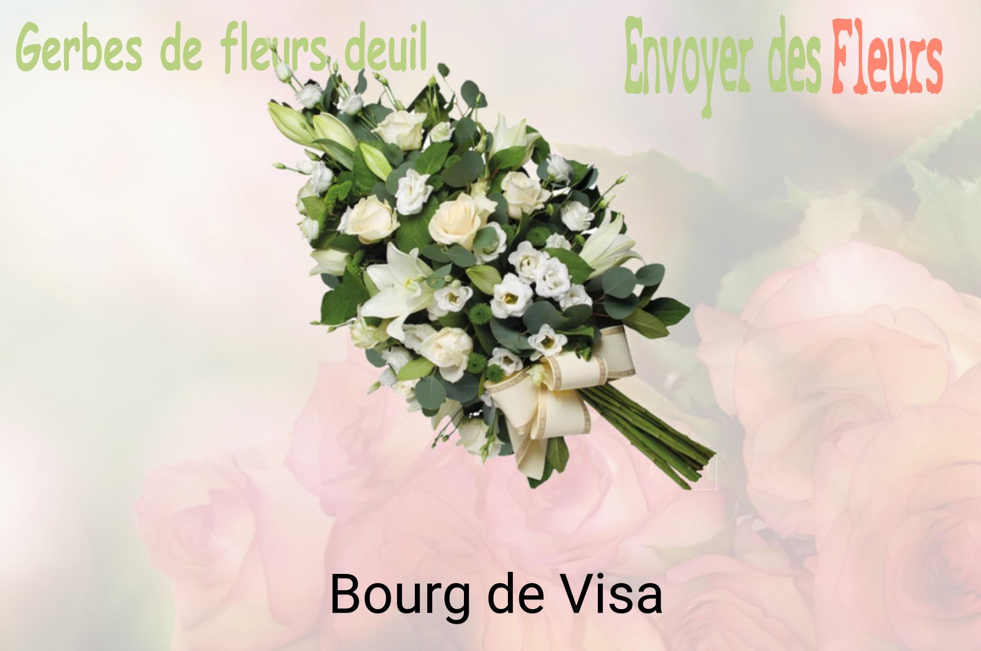 Gerbe de fleurs de deuil livrée à Bourg-de-Visa